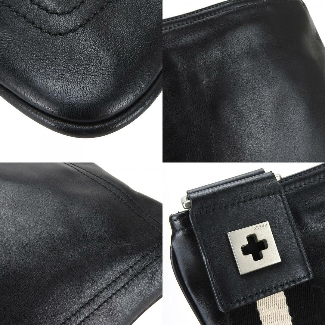 バリー ショルダーバッグ レザー ブラック シルバー金具 斜め バリー ショルダーバッグ レザー ブラック シルバー金具 斜め