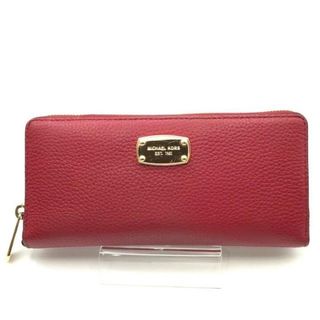 マイケルコース(Michael Kors)の美品 MICHAEL KORS マイケルコース 長財布 レザー ウォレット レッド レディース k2245(財布)