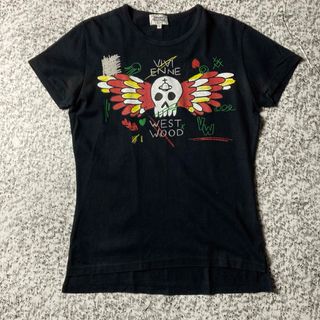 ヴィヴィアンウエストウッド(Vivienne Westwood)のヴィヴィアンウエストウッドマン　スカルプリントTシャツ 日本製　サイズ46(Tシャツ/カットソー(半袖/袖なし))