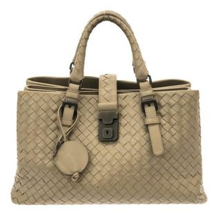 ボッテガヴェネタ(Bottega Veneta)のBOTTEGA VENETA(ボッテガヴェネタ) トートバッグ スモールローマバッグ ベージュ レザー(トートバッグ)