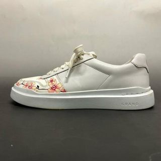 Cole Haan - COLE HAAN(コールハーン) スニーカー 6 B レディース 白×ピンク 花柄 レザー