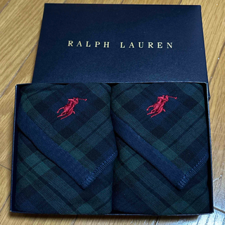 ラルフローレン(Ralph Lauren)のラルフローレン　タオルハンカチ　2枚セット(ハンカチ/ポケットチーフ)