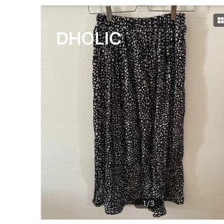 dholic - DHOLIC  スカート　レオパード柄 ウエストゴム