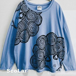 【ScoLar】スカラーちゃんビックプリント ロングTシャツ