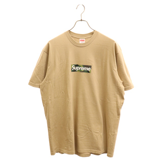 シュプリーム(Supreme)のSUPREME シュプリーム 23AW Box Logo Tee カモフラボックスロゴ プリント半袖Tシャツ クルーネックカットソー ベージュ(Tシャツ/カットソー(半袖/袖なし))