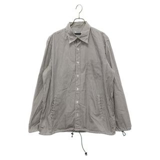 SOPHNET. - SOPHNET. ソフネット 18AW CUFF CODE BOX B.D SHIRT カフコード ボックス ボタンダウン ストライプ 長袖 シャツ ブラック/ホワイト SOPH-189004