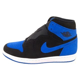 ナイキ(NIKE)のNIKE ナイキ AIR JORDAN 1 RETRO HIGH OG ROYAL REIMAGINED エアジョーダン1 レトロ ロイヤル リイマジンド ハイカットスニーカー ブラック/ブルー DZ5485-042(スニーカー)