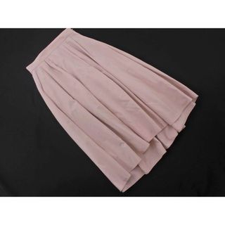 OPAQUE オペーク タック ロング スカート sizeS/ピンク ■◇ レディース