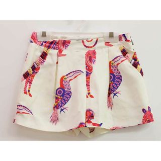 MSGM - 【夏物 新入荷!】『MSGM KIDS/エムエスジーエムキッズ』130cm キュロットスカート/キュロットパンツ/ショートパンツ 白×マルチカラー【中古】子供服 キッズ  女の子 春夏 bottoms 915042