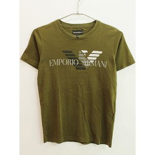 エンポリオアルマーニ(Emporio Armani)の【夏物 新入荷!】♪エンポリオアルマーニ/EMPORIO ARMANI♪154cm 半袖Tシャツ/半袖カットソー カーキグリーン【中古】子供服 キッズ kids ジュニア 男の子 夏 tops 125042(Tシャツ/カットソー)