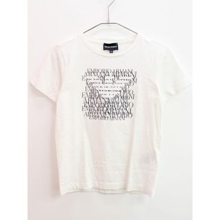 【夏物 新入荷!】♪エンポリオアルマーニ/EMPORIO ARMANI♪142cm 半袖Tシャツ/半袖カットソー 白【中古】子供服 キッズ kids ジュニア 男の子 夏 tops 125042