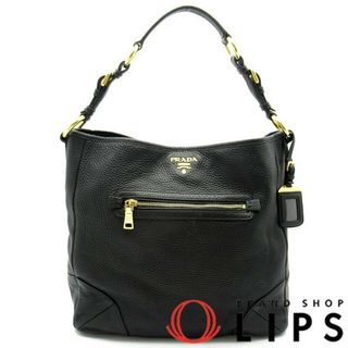 プラダ(PRADA)のプラダ ワンショルダーバッグ  レザー レディースショルダーバッグ
 ブラック【中古】(ショルダーバッグ)