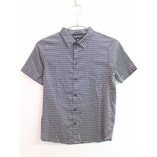 エンポリオアルマーニ(Emporio Armani)の【夏物 新入荷!】♪エンポリオアルマーニ/EMPORIO ARMANI♪154cm 半袖シャツ 黒×白【中古】子供服 キッズ kids ジュニア 男の子 夏 tops 125042(シャツ/カットソー)