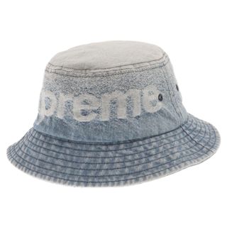 シュプリーム(Supreme)のSUPREME シュプリーム 22SS Fade Jacquard Denim Crusher Hat フェード ジャガード デニムクラッシャーハット インディゴ(ハット)