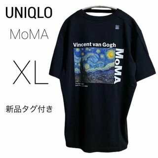 ユニクロ(UNIQLO)の新品タグ付き✨UNIQLO tシャツ MoMA UT ブラック ユニクロ XL(Tシャツ/カットソー(半袖/袖なし))