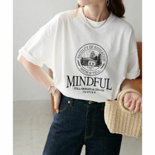 Discoat  「ユニセックス」MINDFUL刺繍ロゴTシャツ(Tシャツ(半袖/袖なし))