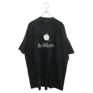 バレンシアガ(Balenciaga)のBALENCIAGA バレンシアガ 22AW Be different刺繍半袖Tシャツカットソー ブラック 712398 TNVB3(Tシャツ/カットソー(半袖/袖なし))