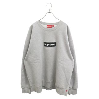 シュプリーム(Supreme)のSUPREME シュプリーム 22AW Box Logo Crewneck ボックスロゴ クルーネックスウェットトレーナー グレー/ブラック(スウェット)