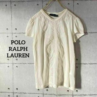 ポロラルフローレン(POLO RALPH LAUREN)の286 ポロラルフローレン Tシャツ カットソー コットンレース 半袖 XS(Tシャツ(半袖/袖なし))