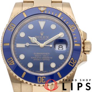 ロレックス(ROLEX)のロレックス サブマリーナ デイト ブルー Submariner Date 116618LB(ﾗﾝﾀﾞﾑ) 箱 保証書 K18YG メンズ時計 ブルー 仕上げ済 美品 【中古】(その他)