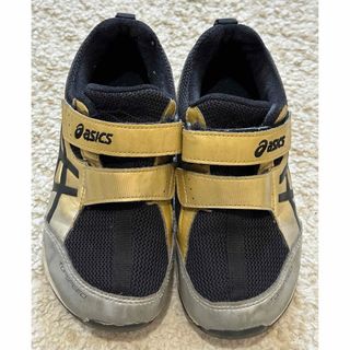 アシックス(asics)のアシックス　黒×ゴールド　19cm(スニーカー)