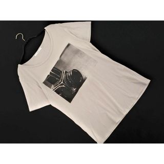 ステュディオス(STUDIOUS)のSTUDIOUS ステュディオス プリント カットソー sizeM/グレージュ ■◆ メンズ(Tシャツ/カットソー(半袖/袖なし))