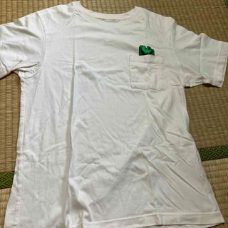 白　半袖シャツ　ユニクロ　モンハン(Tシャツ/カットソー(半袖/袖なし))