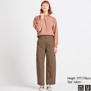 ユニクロ(UNIQLO)のUNIQLO U ワイドフィットカーブパンツ(カジュアルパンツ)