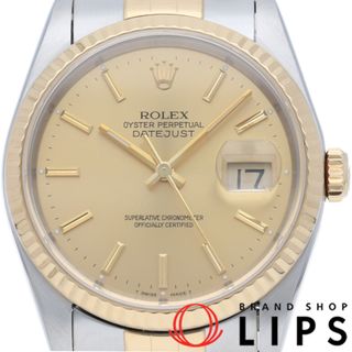 ロレックス(ROLEX)のロレックス デイトジャスト メンズ時計 Datejust Mens 16233(S) K18YG/SS メンズ時計 シャンパンカラー 仕上げ済 1993年 美品 【中古】(その他)