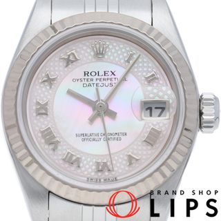 ROLEX - ロレックス デイトジャスト レディース時計 シェル デコレーション Datejust Ladies 79174NRD(D) 箱 保証書 K18WG/SS レディース時計 ピンクシェル 仕上げ済 2005年 美品 【中古】