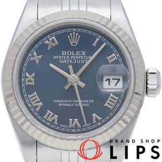 ロレックス(ROLEX)のロレックス デイトジャスト レディース時計 Datejust Ladies 79174(K) 箱 保証書 K18WG/SS レディース時計 ブルー 仕上げ済 2001年 美品 【中古】(腕時計)