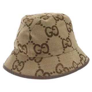 グッチ(Gucci)のGUCCI グッチ ジャンボ GGキャンバス バケットハット ブラウン 帽子 621256 3HAGJ(ハット)