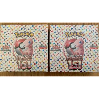 ポケモン(ポケモン)の強化拡張パック　ポケモンカード　１５１　２箱シュリンク付き　　訳あり品　(Box/デッキ/パック)