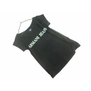 ARMANI JEANS - ARMANI JEANS アルマーニジーンズ ロゴ プリント Tシャツ size38/黒 ■◆ レディース