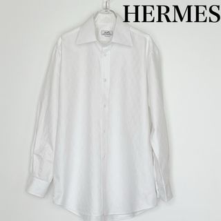 エルメス(Hermes)のシャツ ホワイト 長袖　エルメス　HERMES カッターシャツ　ワイシャツ　(シャツ)