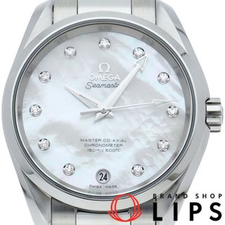 オメガ(OMEGA)のオメガ シーマスター アクアテラ 150M コーアクシャル 38.5mm 11Pダイヤ シェル Seamaster Aqua Terra Co-Axial Chronometer 231.10.39.21.55.002 箱 SS メンズ時計 ホワイトシェル 仕上げ済 美品 【中古】(その他)