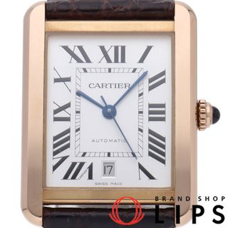 カルティエ(Cartier)のカルティエ タンク ソロ ウォッチ XL オートマチック Tank Solo XL
 W5200026 箱 K18PG/SS/革 メンズ時計 シルバー 仕上げ済 美品 【中古】(その他)