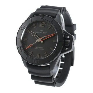 ハミルトン(Hamilton)の【新品】ハミルトン HAMILTON 腕時計 メンズ H77845330 カーキ ネイビー オープンウォーター オート 自動巻き ブラックxブラック アナログ表示(腕時計(アナログ))