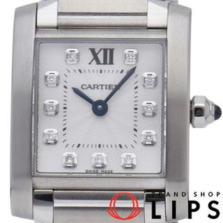 カルティエ(Cartier)のカルティエ タンク フランセーズ ウォッチ SM 11Pダイヤ Tank Francaise SM
 WE110006 箱 保証書 SS レディース時計 シルバー 仕上げ済 美品 【中古】(腕時計)