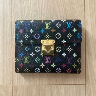 LOUIS VUITTON - モノグラムマルチカラー　ポルトフォイユ コアラ　三つ折り財布　ノワール ブラック