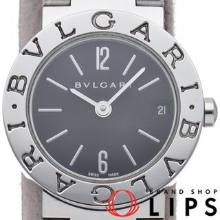 ブルガリ(BVLGARI)のブルガリ ブルガリ ブルガリ ウォッチ 23mm Bvlgari Bvlgari 23mm BB23SS/BB23SSD 箱 保証書 SS レディース時計 ブラック 仕上げ済 美品 【中古】(腕時計)