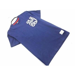 UMBRO - umbro アンブロ プリント Tシャツ sizeM/濃紺 ■◆ メンズ