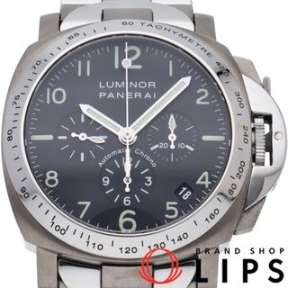 パネライ(PANERAI)のパネライ ルミノール クロノグラフ 40mm
 エル
 プリメロ Luminor Chronograph PAM00072 箱 保証書 チタン/SS メンズ時計 ブラック 仕上げ済 美品 【中古】(その他)