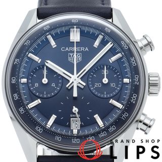 TAG Heuer - タグ・ホイヤー カレラ クロノグラフ キャリバー TH20-00 Carrera Chronograph Calibre TH20-00 CBS2212.FC6535 箱 保証書 SS/革 メンズ時計 ブルー 美品 【新品】