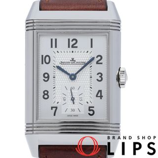 ジャガールクルト(Jaeger-LeCoultre)のジャガー・ルクルト レベルソ クラシック ラージ デュオ ウォッチ スモールセコンド Reverso Classic Large Duo Small Second Q3848422/215.8.D4 箱 保証書 SS/革 メンズ時計 シルバー/ブラック 仕上げ済 美品 【中古】(その他)