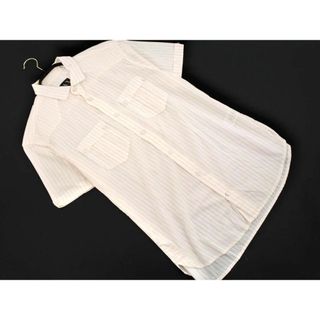 ARMANI EXCHANGE アルマーニエクスチェンジ ストライプ シャツ sizeS/P/オフホワイト ■◆ メンズ