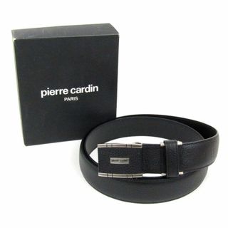 ピエールカルダン(pierre cardin)のピエールカルダン ベルト レザー ロゴバックル ブランド 小物 メンズ ブラック Pierre Cardin(ベルト)