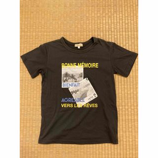 ザショップティーケー(THE SHOP TK)の写真プリント半袖Tシャツ140ダークグレー(Tシャツ/カットソー)