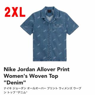 ナイキ(NIKE)の【新品】2XLサイズ NIKE JORDAN WOMEN'S WOVEN TOP(シャツ/ブラウス(半袖/袖なし))