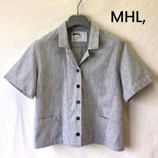 MHL. - 美品 MHL マーガレットハウエル 半袖 シャツ ブラウス トップス コットン